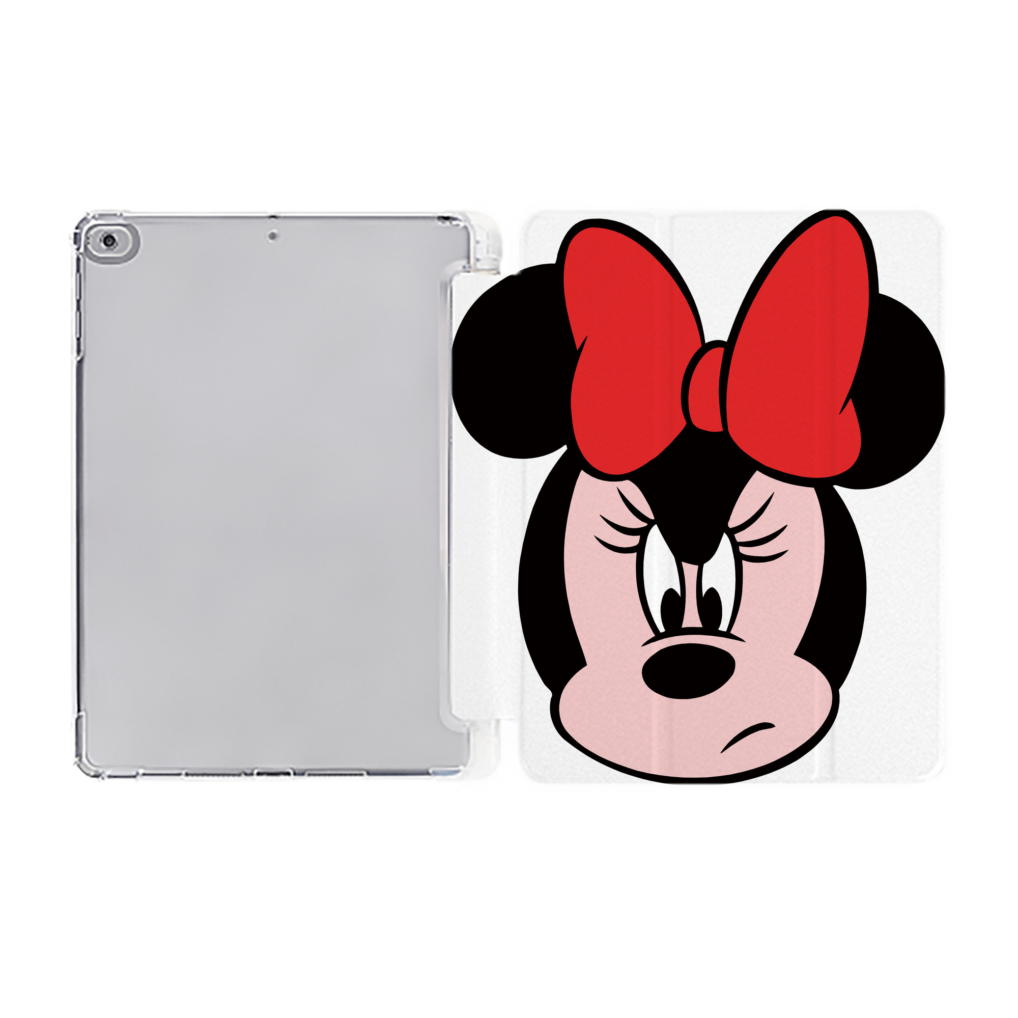 ミッキーマウス Mickey Mouse IPad ケース ペン収納付き 三つ折りスタンド PUレザー×シリコン 対応機種9.5/10.5/10.9インチ